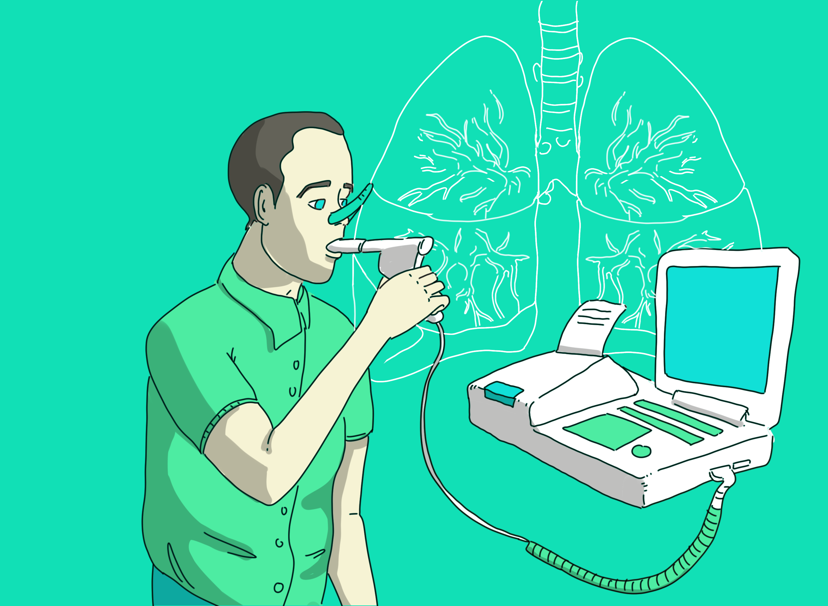 Спирометрия картины. Аппарат для исследования функций внешнего дыхания. Обследование больных с нарушениями функции внешнего дыхания. Спирометрия картинка смешная.